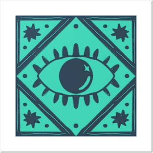 All Seeing Eye | Tiffany Version Posters and Art